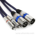 cables dmx Dual RCA to XLR Male Cable